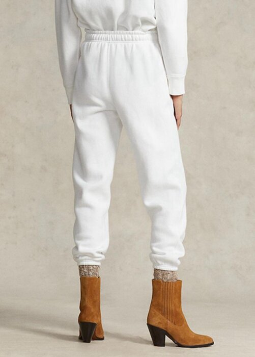 White Women’s Ralph Lauren Fleece Athletics Pants White Women’s Ralph Lauren Fleece Athletics Pants