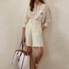 White Women’s Ralph Lauren Francine Mulberry Silk Shorts White Women’s Ralph Lauren Francine Mulberry Silk Shorts