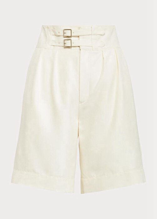 White Women’s Ralph Lauren Francine Mulberry Silk Shorts White Women’s Ralph Lauren Francine Mulberry Silk Shorts