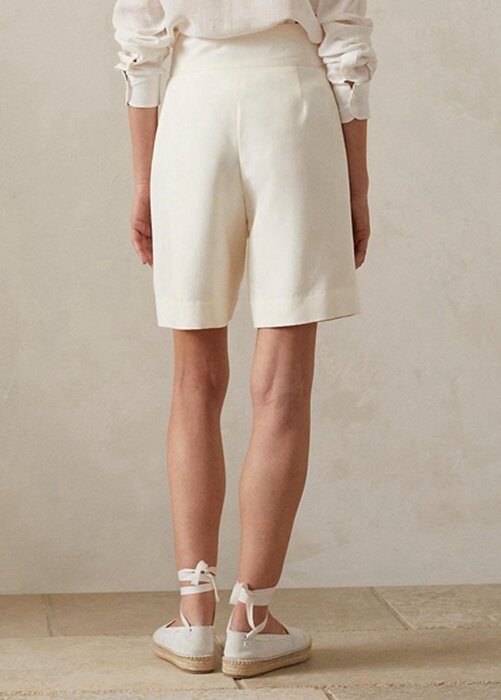 White Women’s Ralph Lauren Francine Mulberry Silk Shorts White Women’s Ralph Lauren Francine Mulberry Silk Shorts