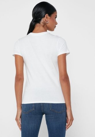White Women’s Ralph Lauren Graphic Crew Neck T Shirts