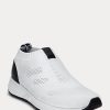 White Women’s Ralph Lauren Kacie Slip-On Sneakers White Women’s Ralph Lauren Kacie Slip-On Sneakers