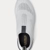 White Women’s Ralph Lauren Kacie Slip-On Sneakers White Women’s Ralph Lauren Kacie Slip-On Sneakers
