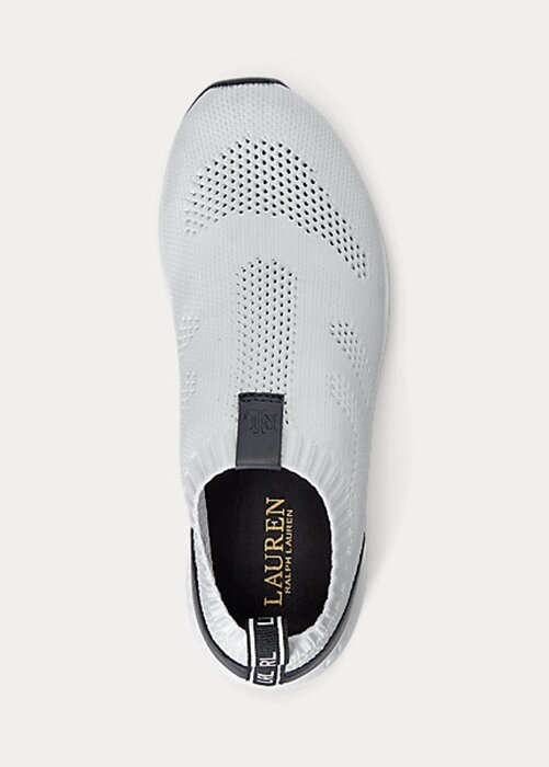White Women’s Ralph Lauren Kacie Slip-On Sneakers White Women’s Ralph Lauren Kacie Slip-On Sneakers