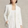 White Women’s Ralph Lauren Linen Blazers White Women’s Ralph Lauren Linen Blazers