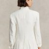 White Women’s Ralph Lauren Linen Blazers White Women’s Ralph Lauren Linen Blazers