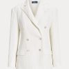 White Women’s Ralph Lauren Linen Blazers White Women’s Ralph Lauren Linen Blazers