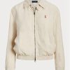 White Women’s Ralph Lauren Linen Windbreaker White Women’s Ralph Lauren Linen Windbreaker