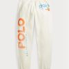 White Women’s Ralph Lauren Logo & Wave Graphic Tracksuit Pants White Women’s Ralph Lauren Logo & Wave Graphic Tracksuit Pants