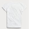 White Women’s Ralph Lauren Logo Cotton Jersey T Shirts White Women’s Ralph Lauren Logo Cotton Jersey T Shirts