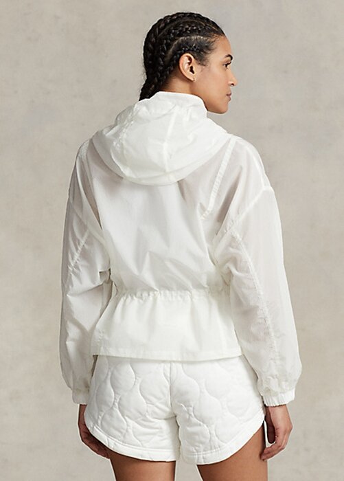 White Women’s Ralph Lauren Packable Ripstop Windbreaker White Women’s Ralph Lauren Packable Ripstop Windbreaker