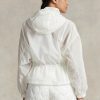 White Women’s Ralph Lauren Packable Translucent Ripstop Windbreaker White Women’s Ralph Lauren Packable Translucent Ripstop Windbreaker