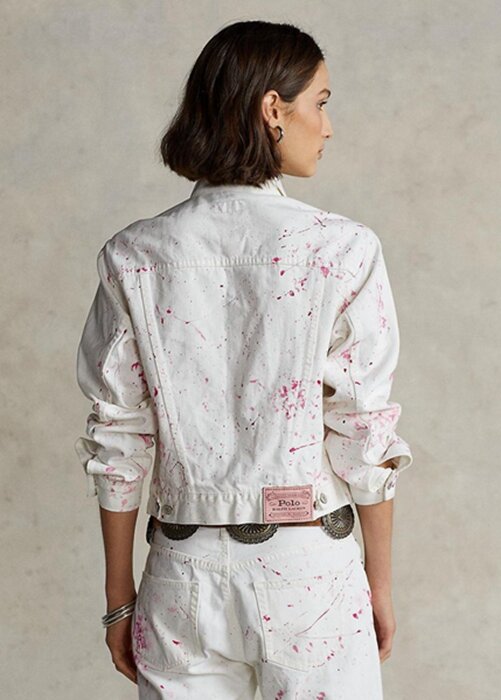 White Women’s Ralph Lauren Pink PonyPink Pony Denim Trucker Jackets White Women’s Ralph Lauren Pink PonyPink Pony Denim Trucker Jackets