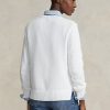 White Women’s Ralph Lauren Polo Bear Cotton-Blend Sweaters White Women’s Ralph Lauren Polo Bear Cotton-Blend Sweaters