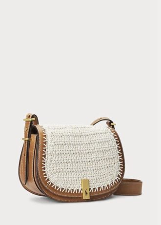 White Women’s Ralph Lauren Polo Id Crochet Handbag