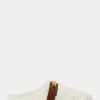 White Women’s Ralph Lauren Polo ID Shearling Flat Shoes White Women’s Ralph Lauren Polo ID Shearling Flat Shoes