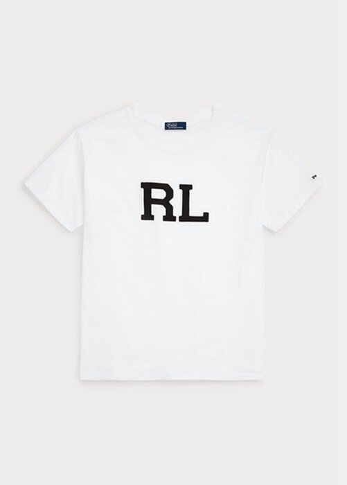 White Women’s Ralph Lauren Rl Logo Jersey T Shirts White Women’s Ralph Lauren Rl Logo Jersey T Shirts