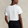White Women’s Ralph Lauren Rl Logo Jersey T Shirts White Women’s Ralph Lauren Rl Logo Jersey T Shirts