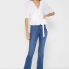 White Women’s Ralph Lauren Ruffle Detail Tops White Women’s Ralph Lauren Ruffle Detail Tops