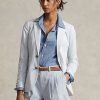 White Women’s Ralph Lauren Seersucker Blazers White Women’s Ralph Lauren Seersucker Blazers