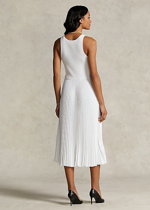 White Women’s Ralph Lauren The Spelman Collection Pleated Dress White Women’s Ralph Lauren The Spelman Collection Pleated Dress