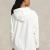 White Women’s Ralph Lauren Water-Resistant Hooded Windbreaker White Women’s Ralph Lauren Water-Resistant Hooded Windbreaker