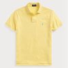 Yellow Men’s Ralph Lauren Custom Slim Fit Mesh Polo Shirts Yellow Men’s Ralph Lauren Custom Slim Fit Mesh Polo Shirts