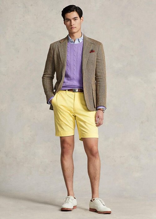 Yellow Men’s Ralph Lauren Tailored Fit Stretch Twill Shorts Yellow Men’s Ralph Lauren Tailored Fit Stretch Twill Shorts